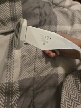 Prada Milano White Oversized Sunglasses